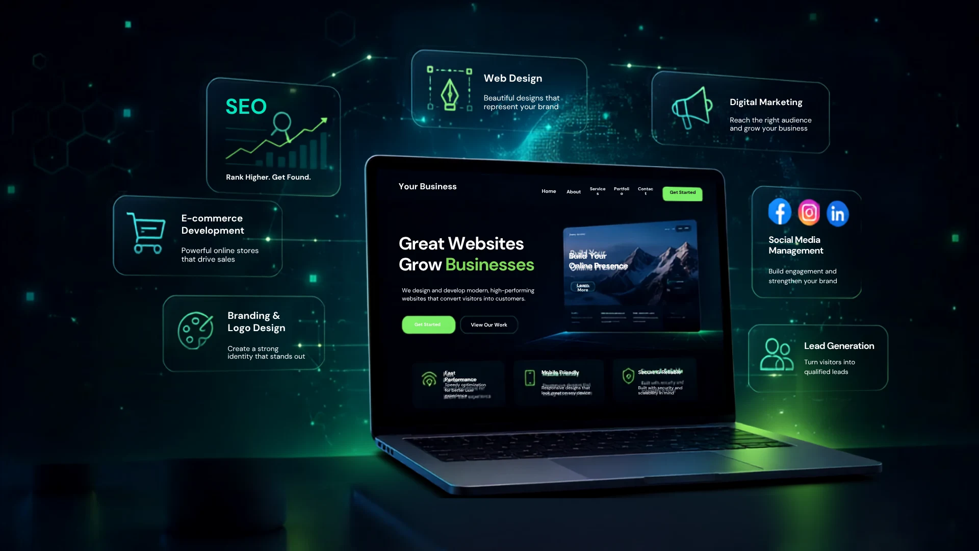 Web development, web design, SEO, digital marketing and social media management services by SEO Prime Services